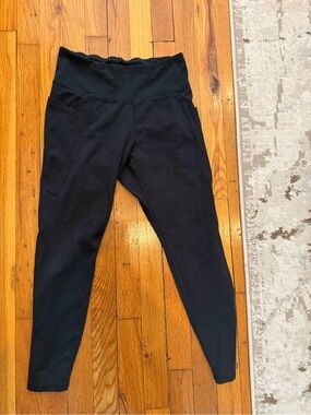 Danskin Black High-Waist Leggings with Side Pocket